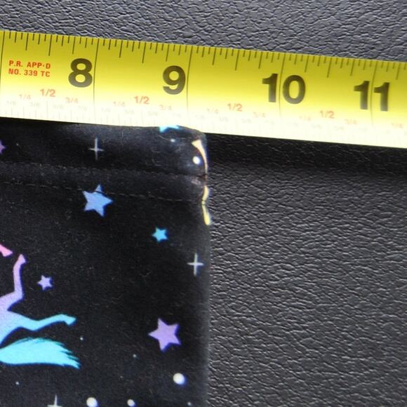 Unicorn Adjustable Face Covering Black with Pink Purple Design - Picture 4 of 5